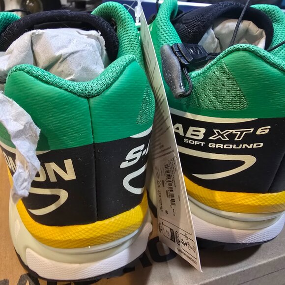 Salomon XT-6 Men's Bright Green Sulphur 475831 Hiking Trail Mens Size 13 NEW - Picture 5 of 15